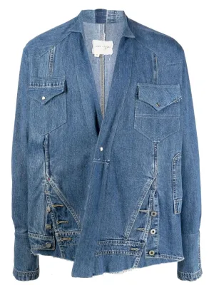 OVERALL PALMS KIMONO DENIM JACKET