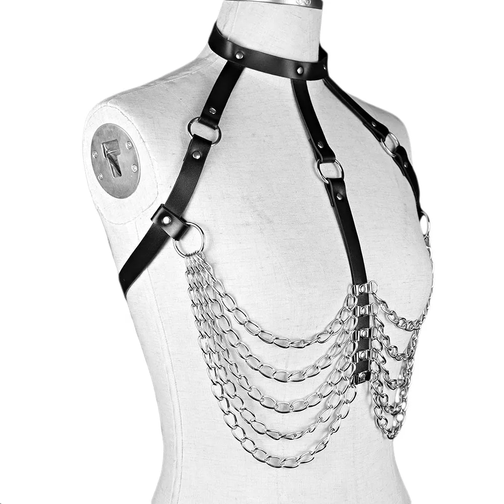 Queen of Chains Harness Bra