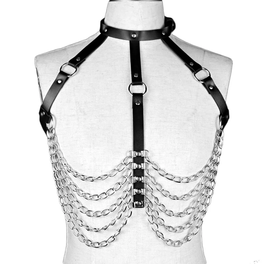 Queen of Chains Harness Bra