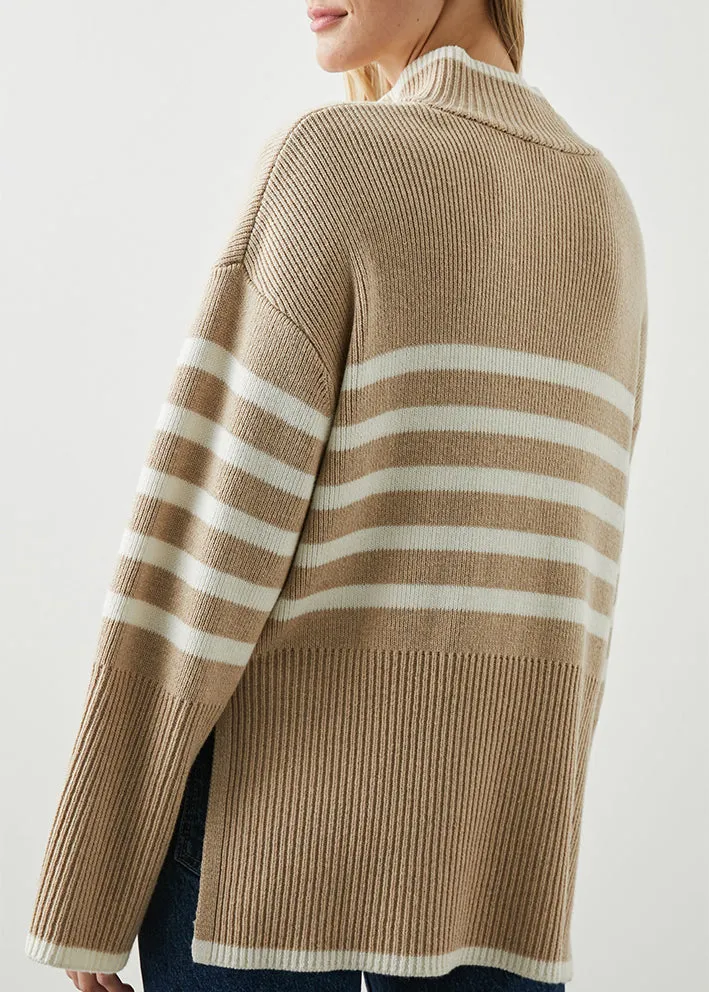 Rails Tessa Sweater - Sand Stripe