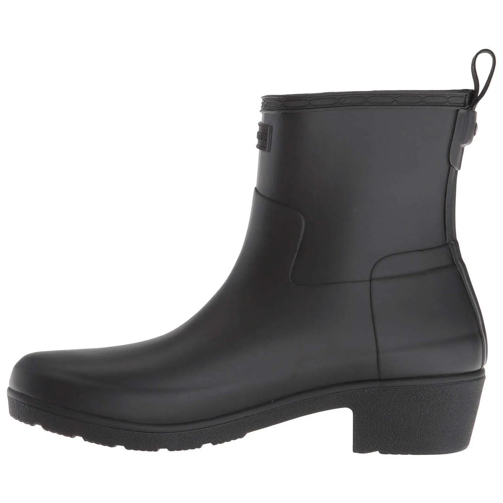 Refined Low Heel Rubber Women's Short Wellington Boots