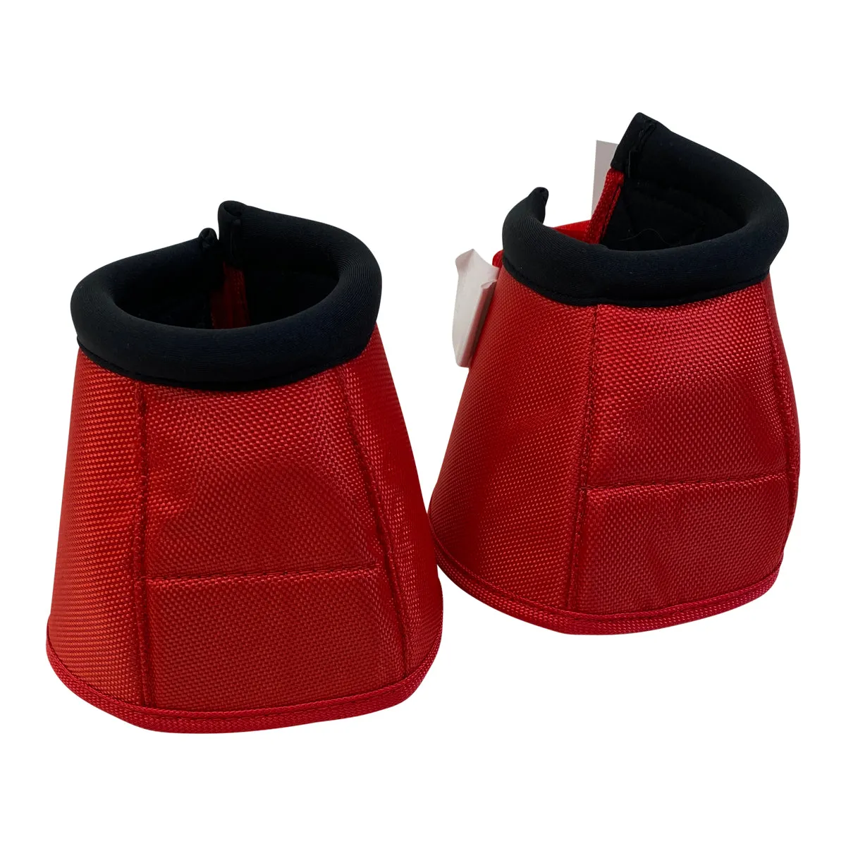 Rugged Ride Ballistic Nylon No-Turn Overreach Bell Boots in Red - Medium