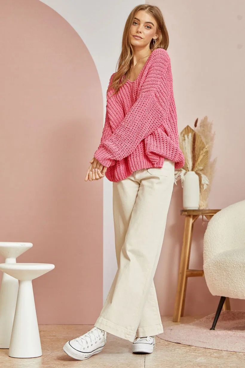 Such a Steal Sweater - Pink