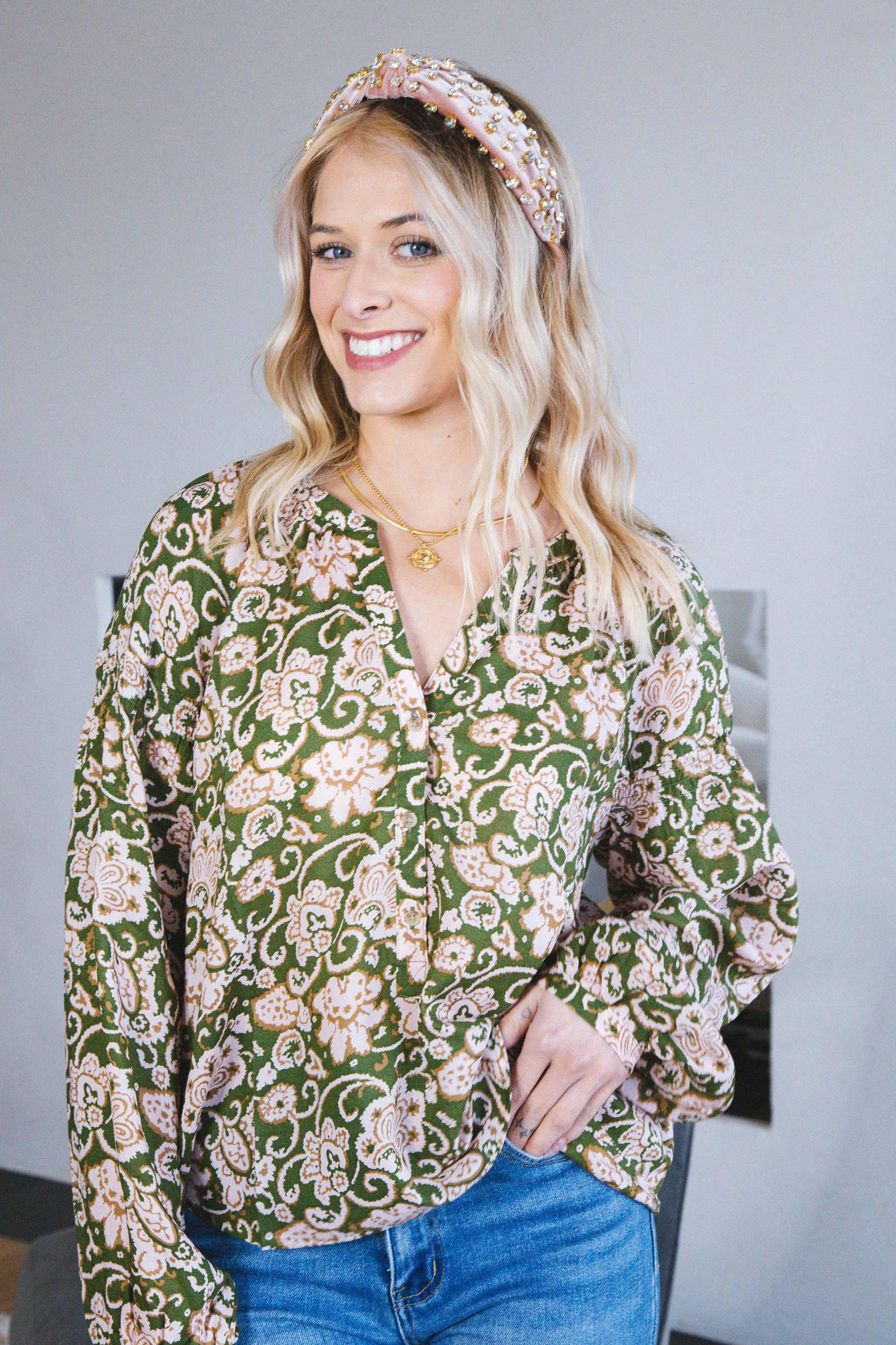 Sunday's Best Printed Blouse, Lush Flora | Sanctuary