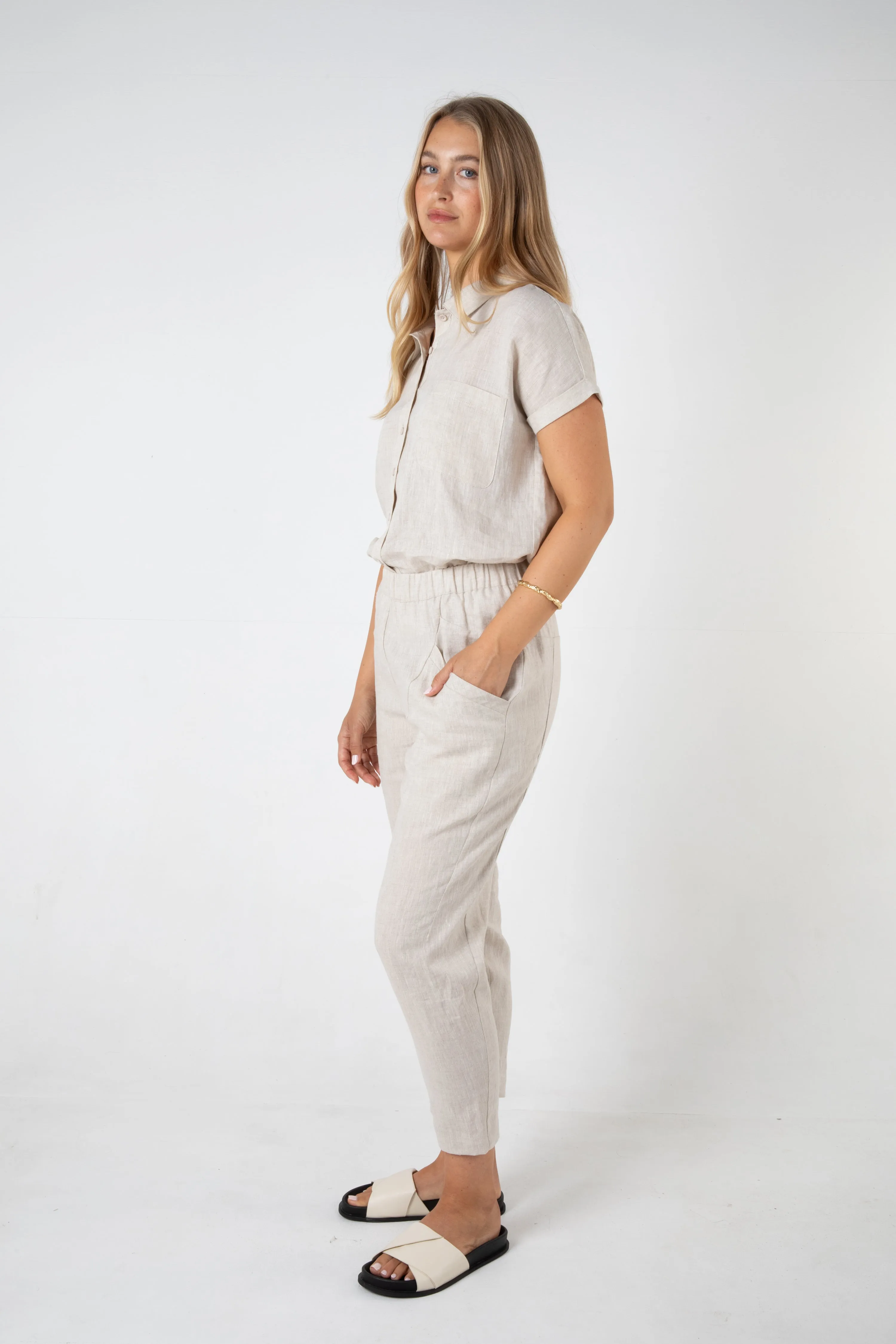 SUTTON HEMP PANT - NATURAL