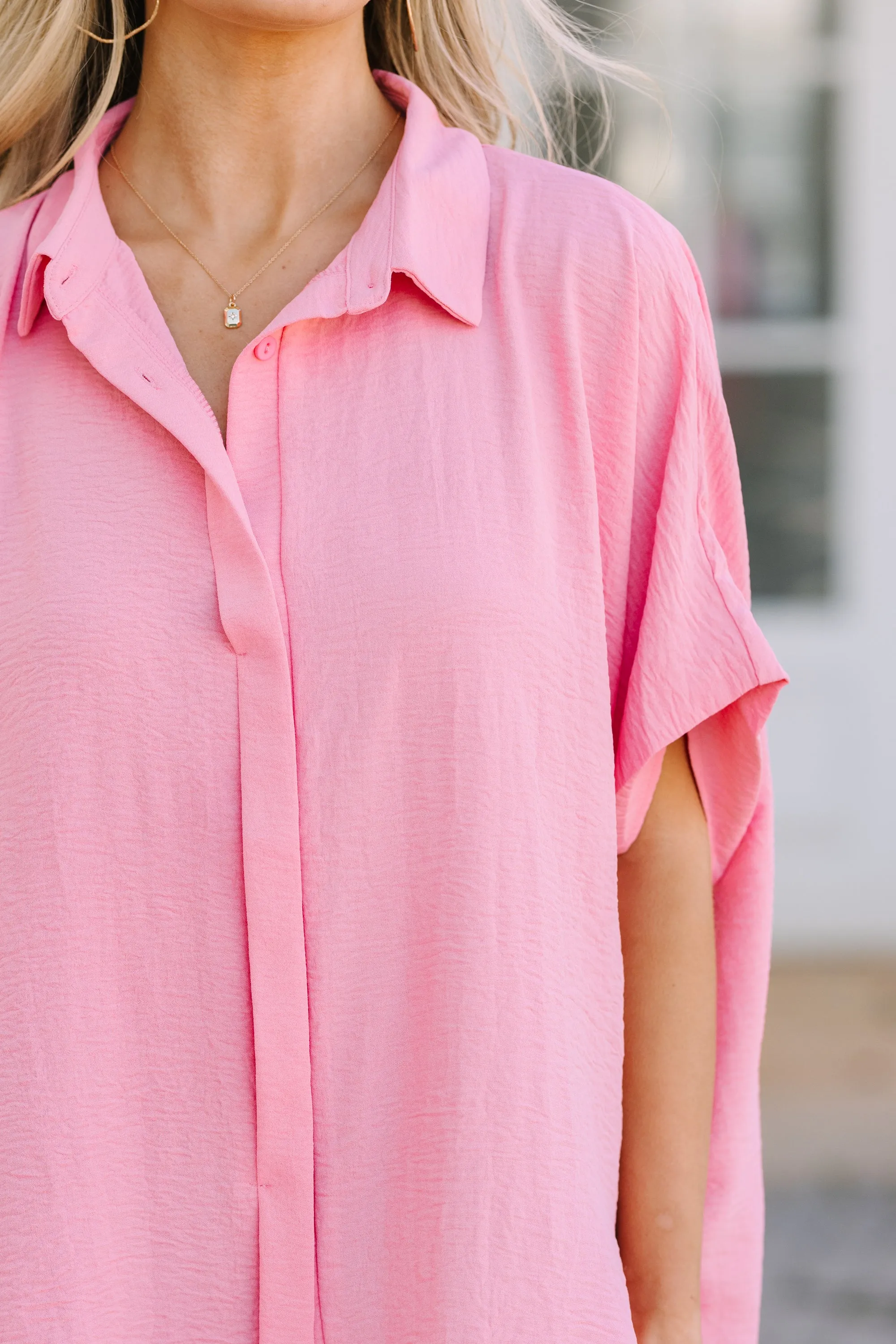 Think It Through Blush Pink Top