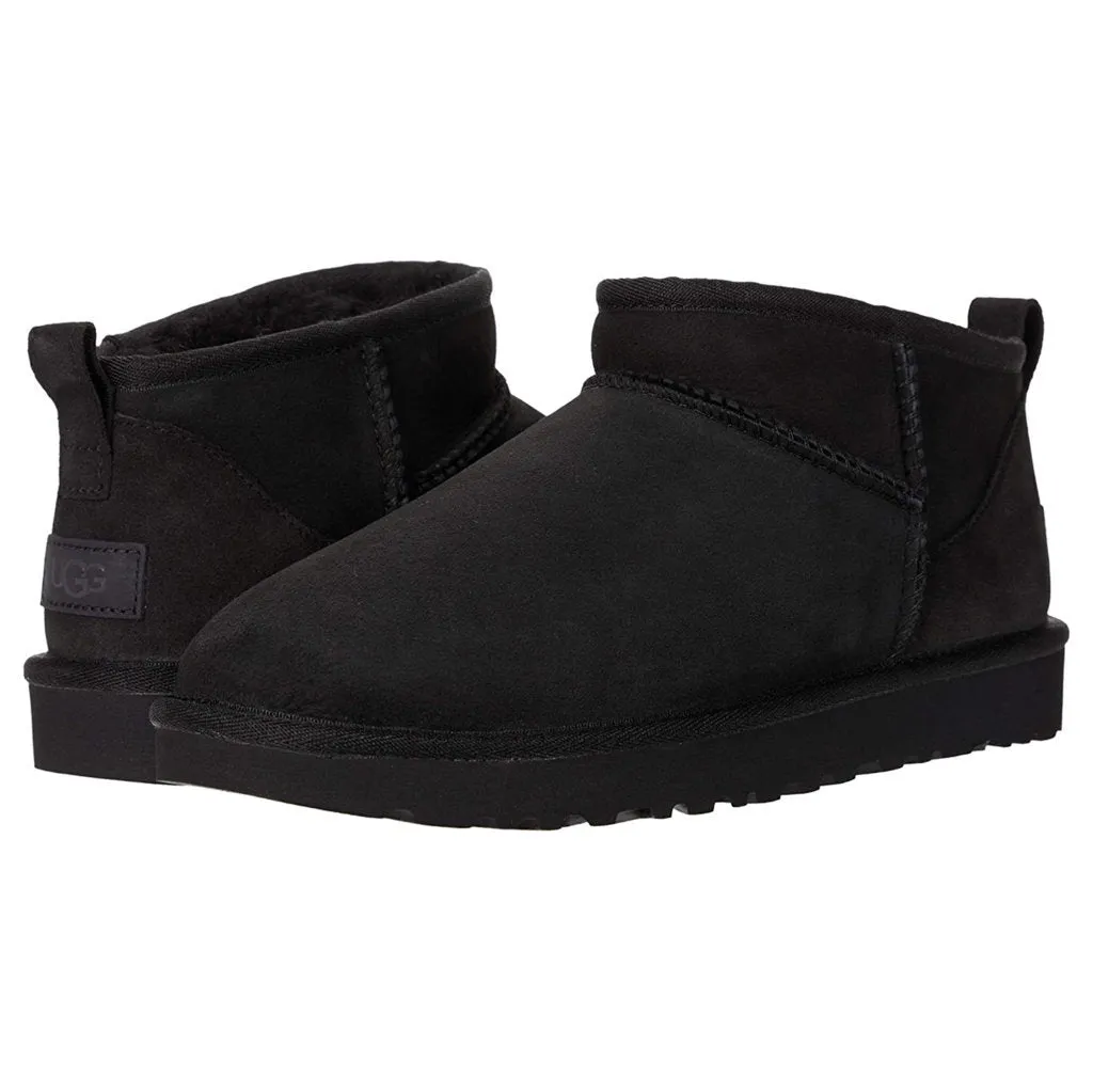 Ugg Australia Womens Boots Classic Ultra Mini Casual Pull-On Ankle Suede - UK 5