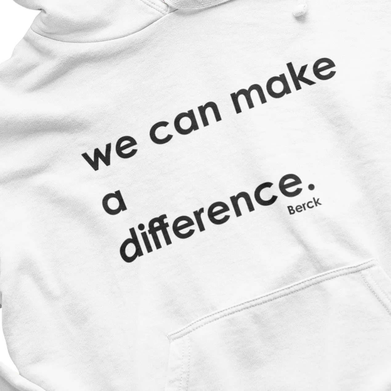 Unisex Pullover Hoodie Mid-Weight Fleece “We Can Make a Difference”