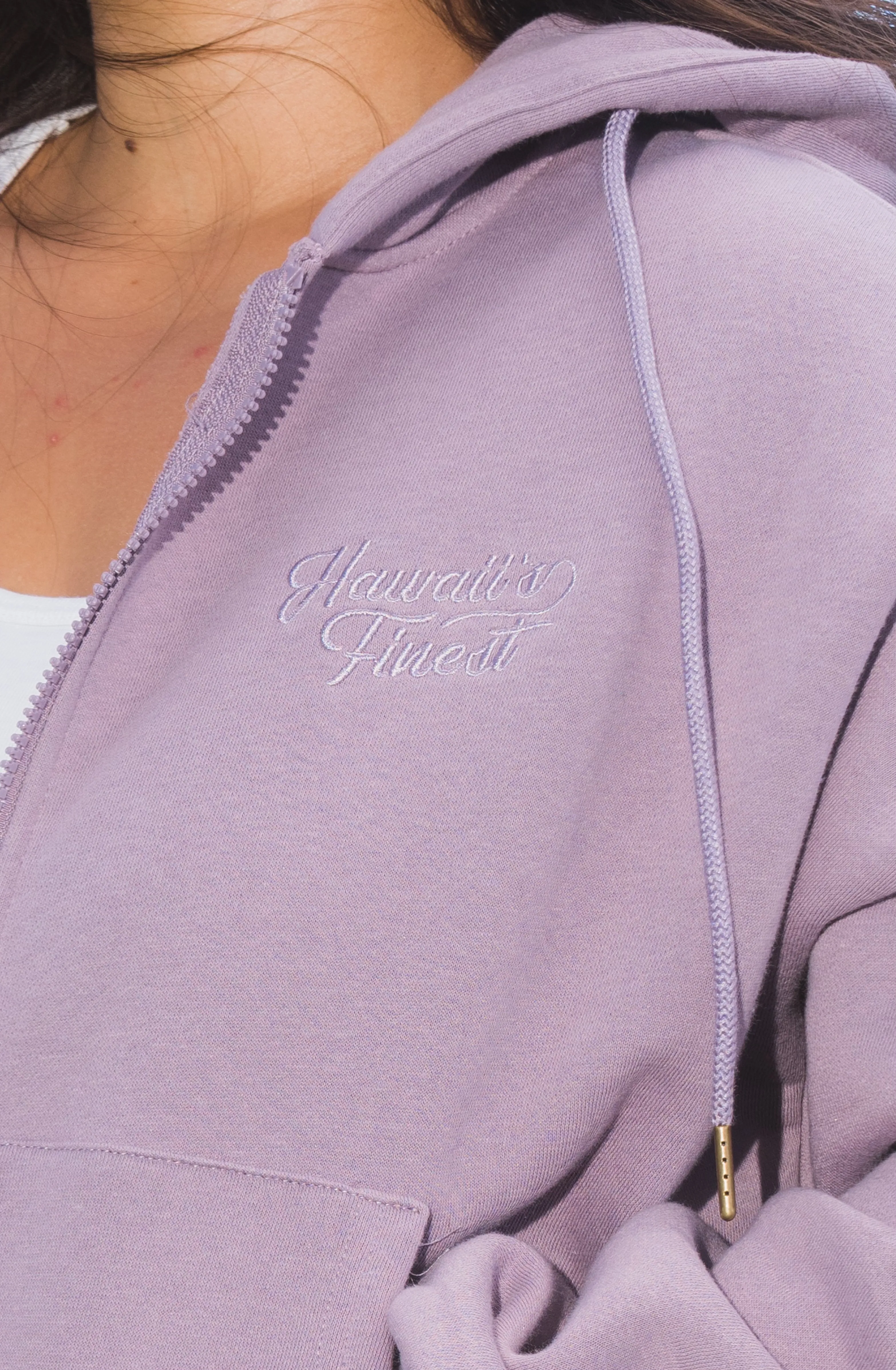 WOMEN'S MAUVE PURPLE SLOUCH HOODIE