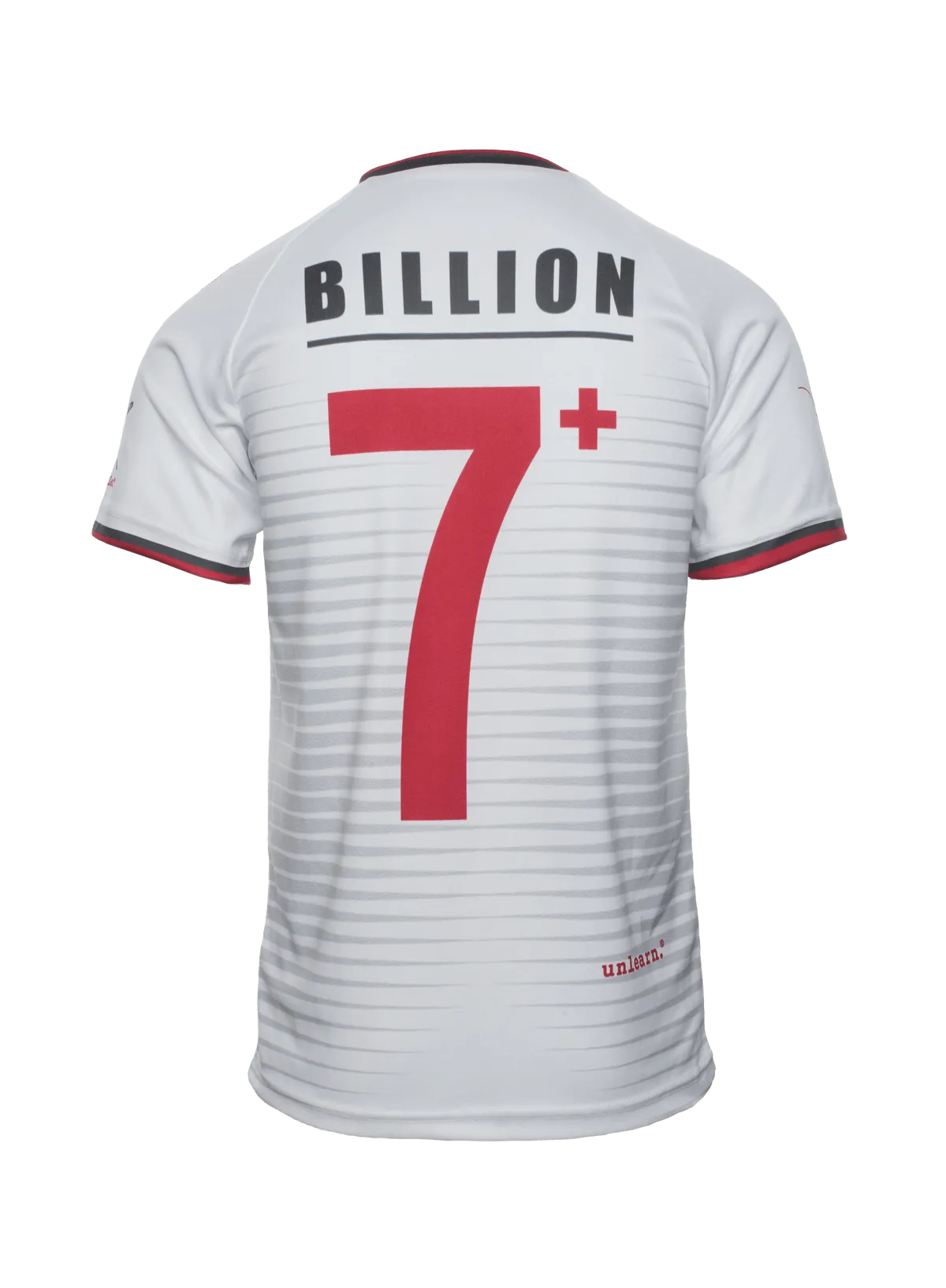 World United 7  Billion - Gender Neutral White V-Neck Jersey