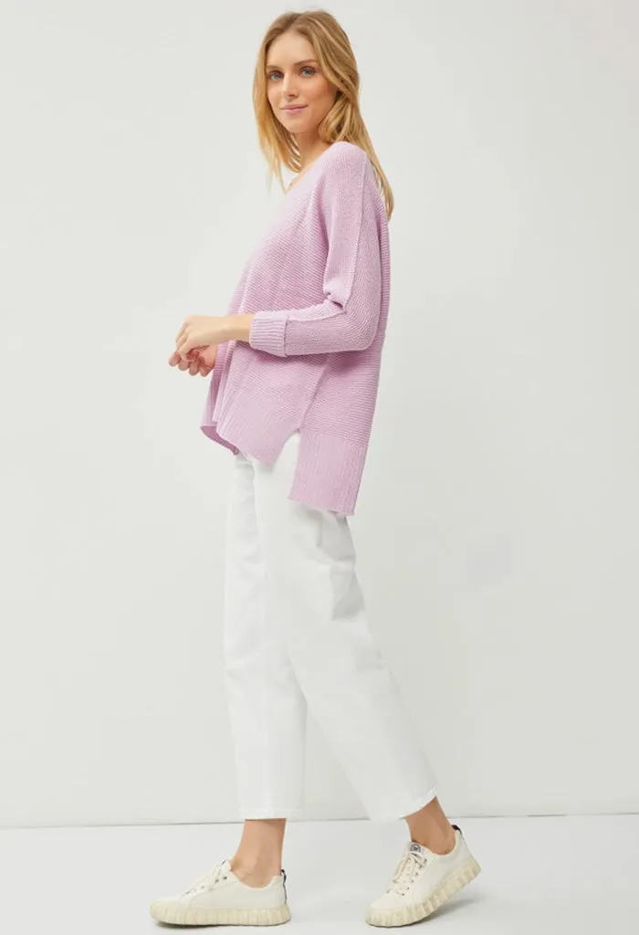 Yacht Club Sweater-Lilac