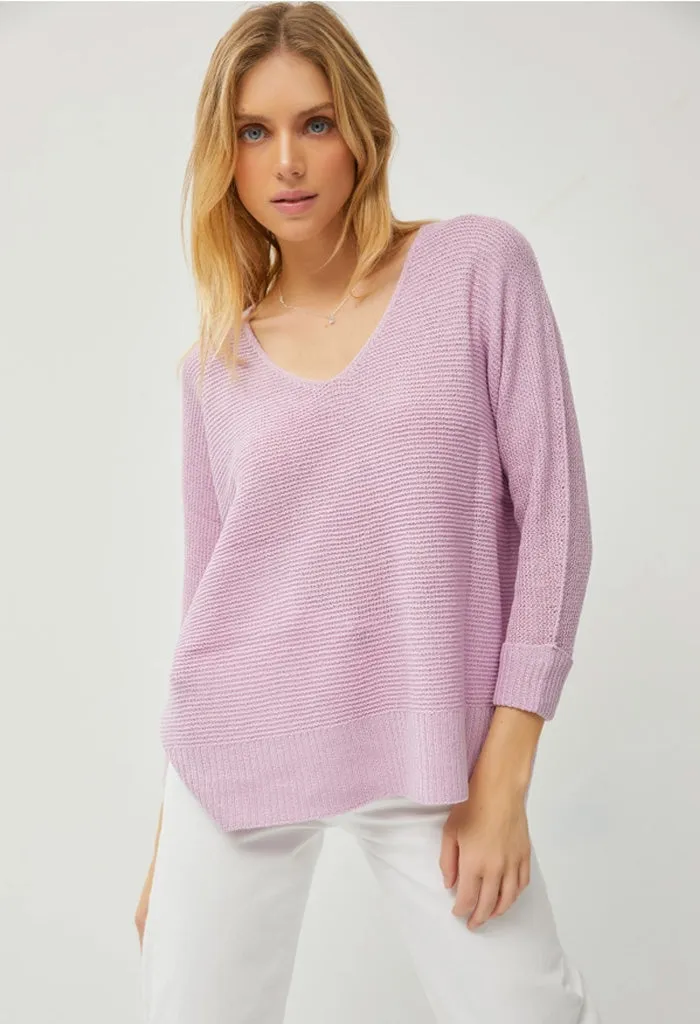 Yacht Club Sweater-Lilac